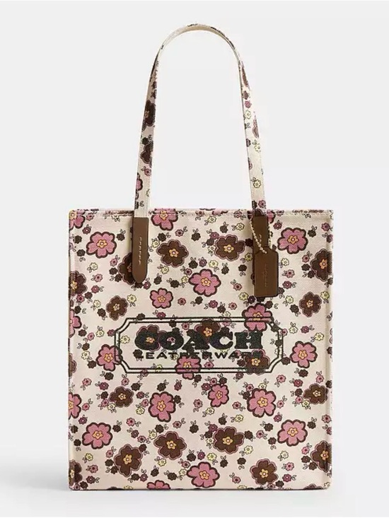 Coach Handbags - 🌸Coach NWT Tropical Floral Print Canvas Tote Bag